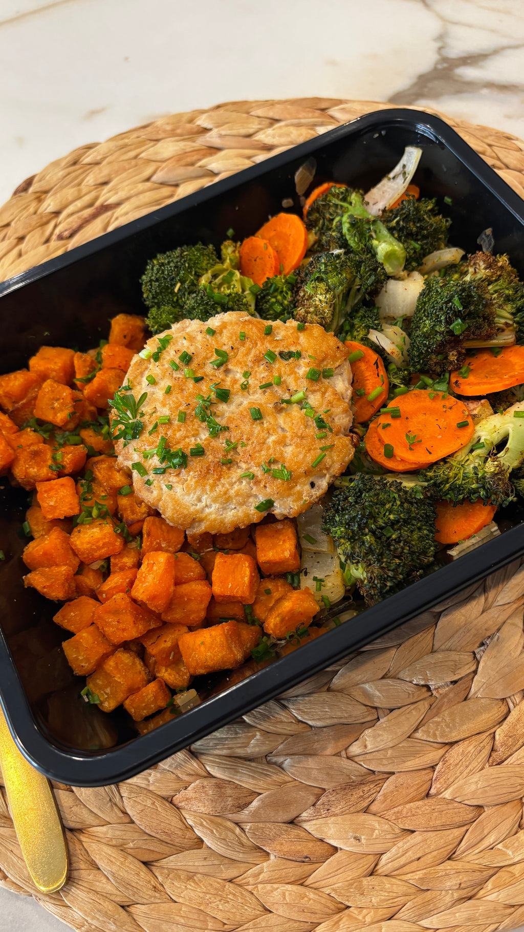 Chicken Burger Traybake