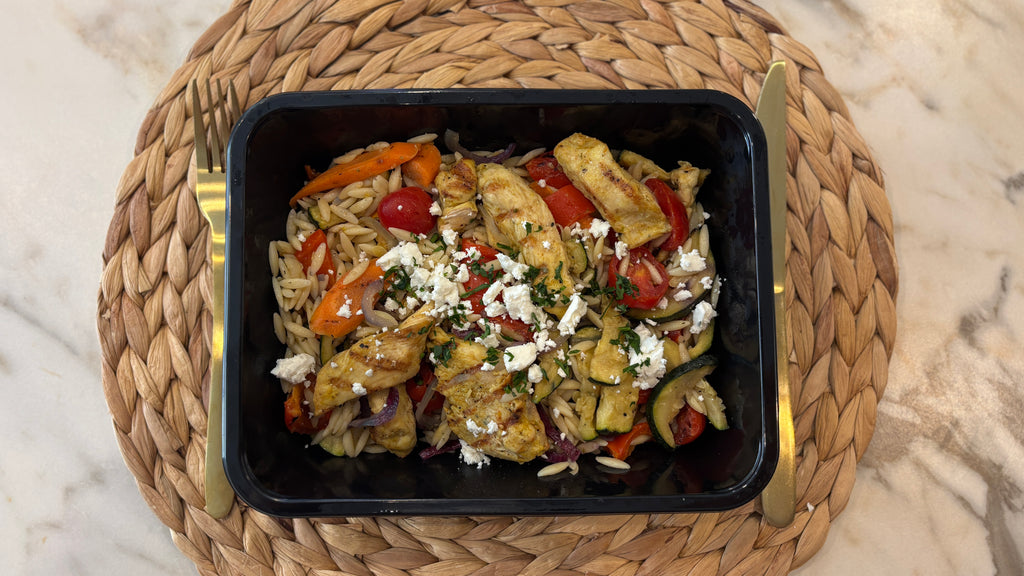 Mediterranean BBQ Chicken Orzo