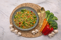 Sticky Veggie Noodle Bowl